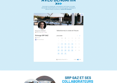 Site internet vitrine SRP GAZ - Contact